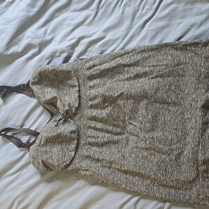 Bravado Basics Nursing Tank Tops, Heather Grey And Black